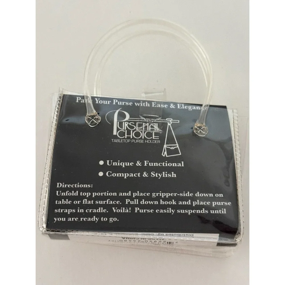 Pursenal Choice Tabletop Purse Bag Holder Compact &‎ Stylish New